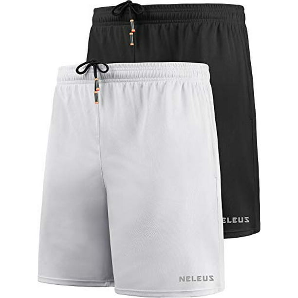 Neleus Mens 7 Mesh Running Workout Shorts 
